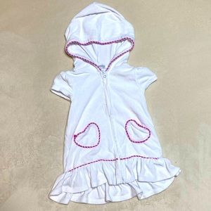 Flapdoodles Toddler Girls Swim Beach Cover-up Terry Cloth